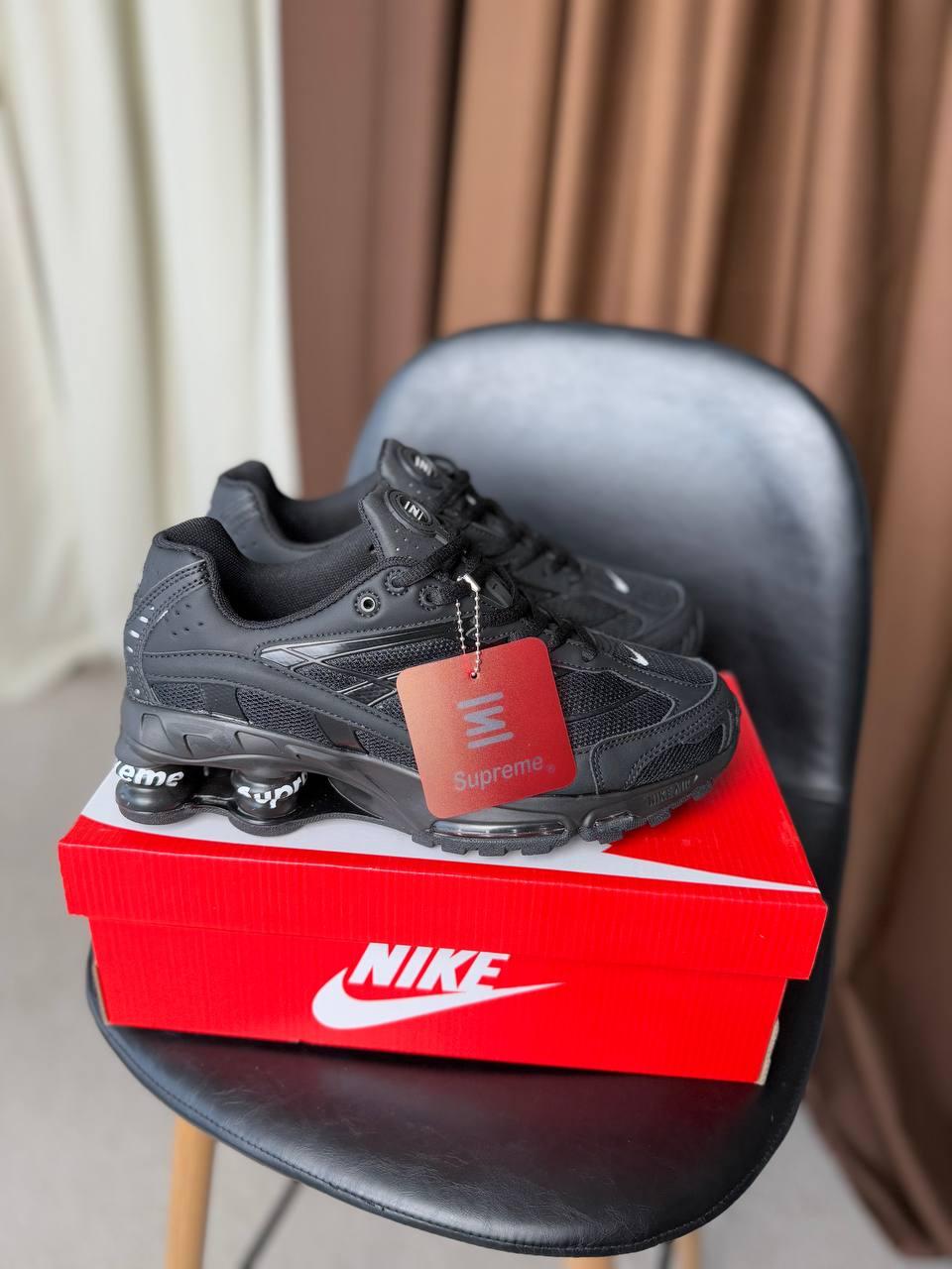 Чоловічі кросівки Supreme x Nike Shox Ride 2 SP Black (чорні) стильні кросівки art0879 Найк vkross, фото 1