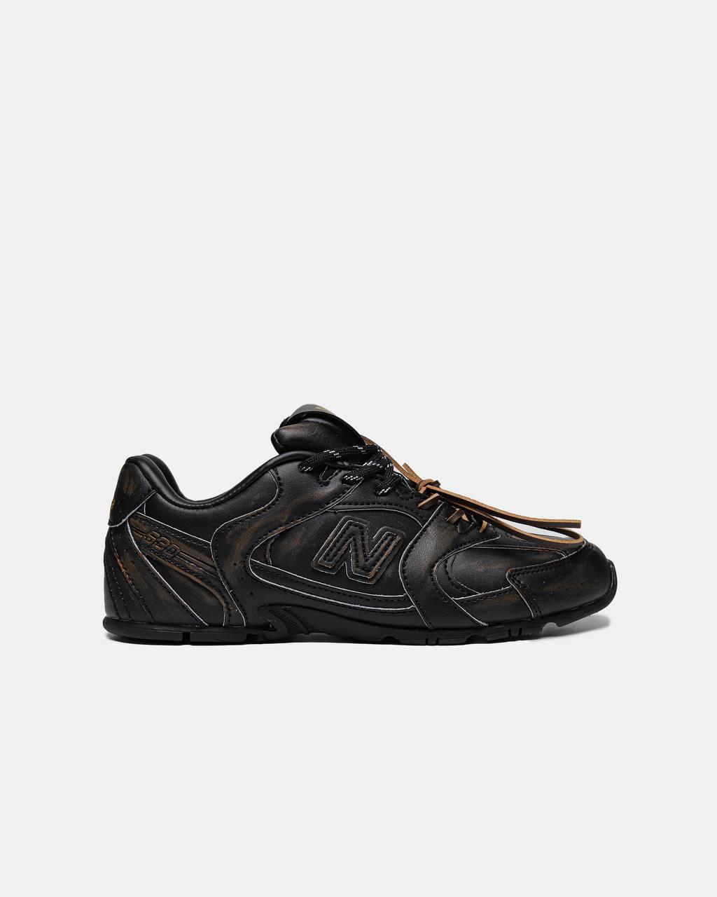 Жіночі демісезонні кросівки New Balance x Miu Miu BLACK / BROWN (чорно-коричневі) спортивні nbmm3 НБ vkross