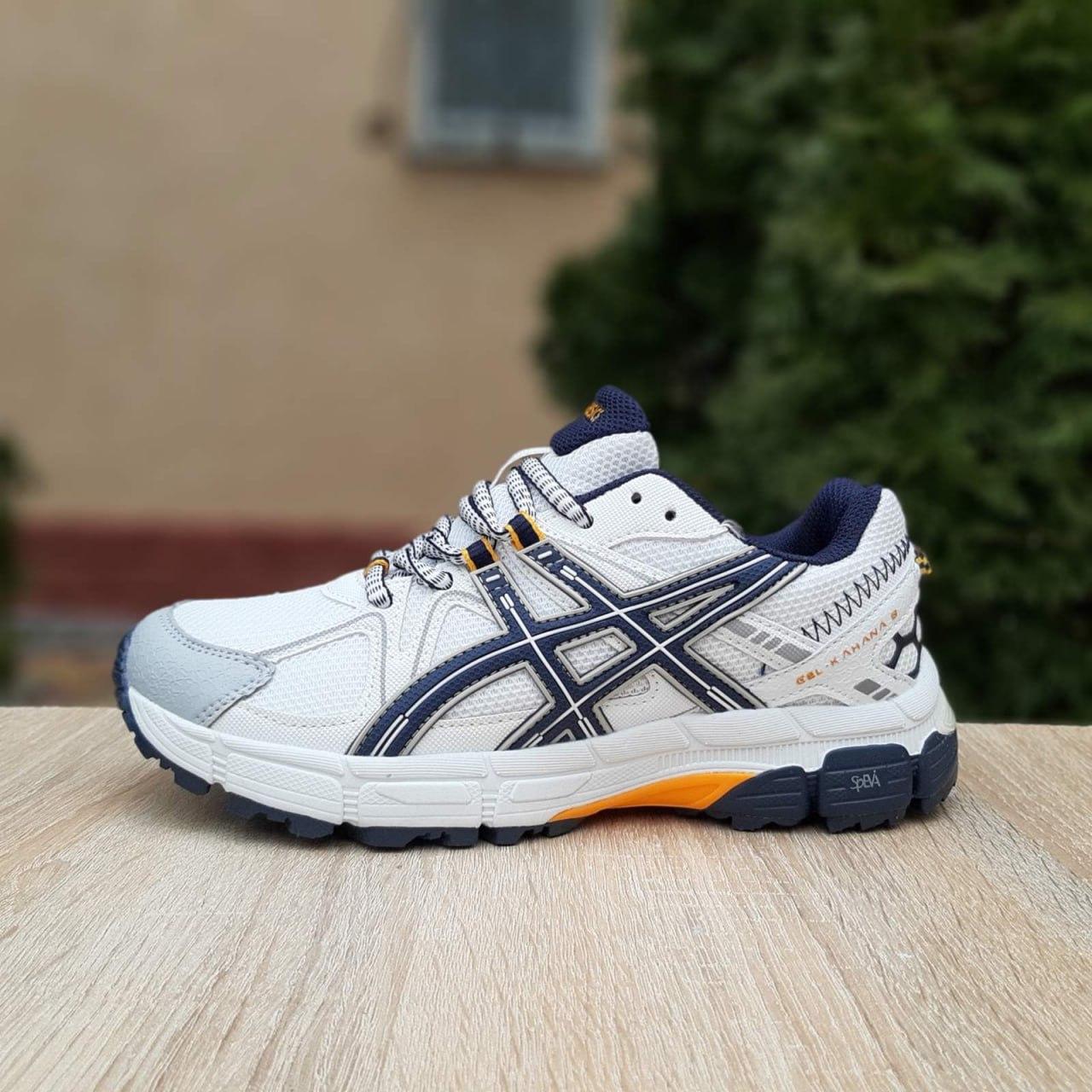 Жіночі повсякденні кросівки Asics Gel-Kahana 8 (біло-сині) демісезонні спортивні кросівки 21072 Асікс vkross