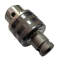 Адаптер для гайковерта 1/2 дюйма на 1/2 різь + патрон під ключ 13 мм.