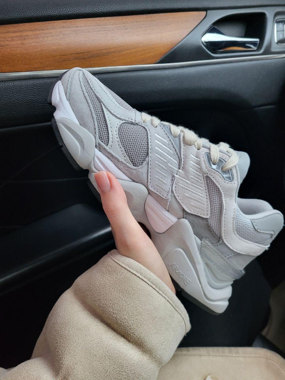 Жіночі спортивні кросівки New Balance 9060 Grey (сірі) демісезонні кроси 662 Нью Беленс vkross