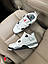 Чоловічі кросівки Nike Air Jordan 4 Cement (біло-сірі) високі повсякденні кроси 2346 Найк vkross, фото 10