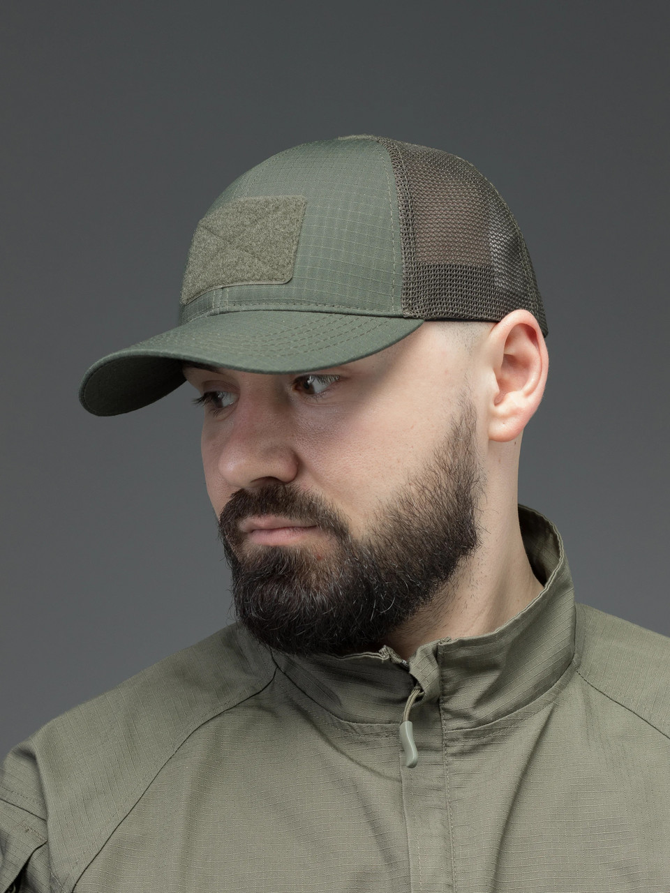 Бейсболка тактична хакі Ranger з сіткою літня