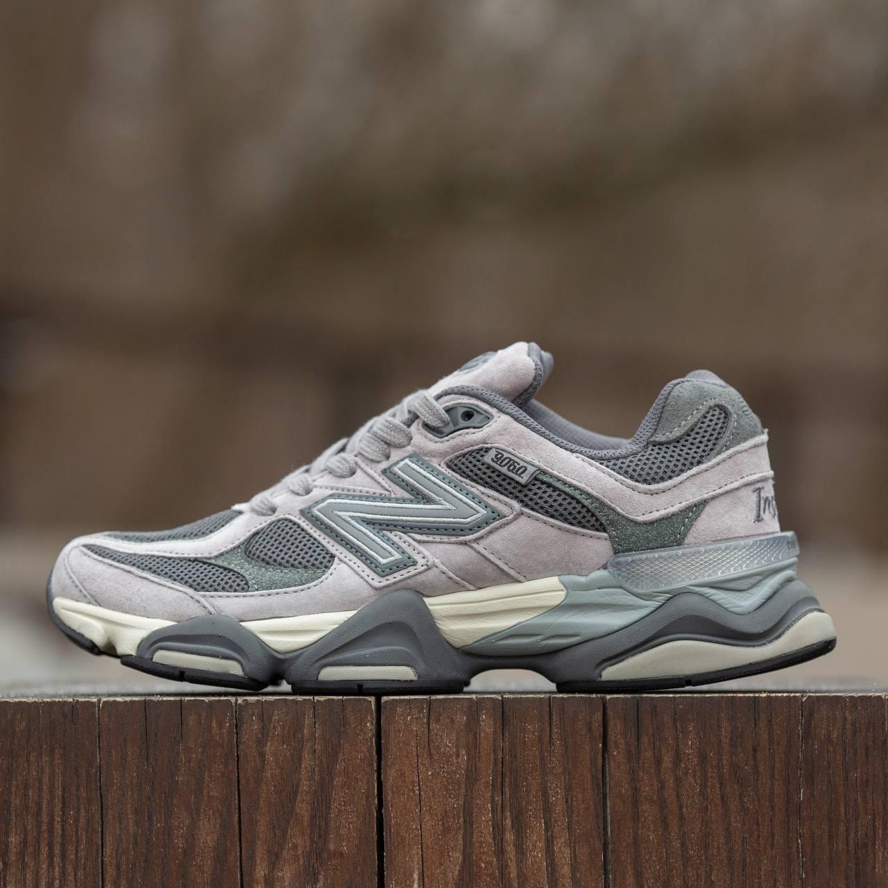 Чоловічі спортивні кросівки New Balance 9060 Grey (сірі) демісезонні кроси 2127 Нью Беленс vkross, фото 1