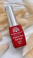 Гель-лак котяче око Cherry Red Cat Eye Global Fashion 8 мл