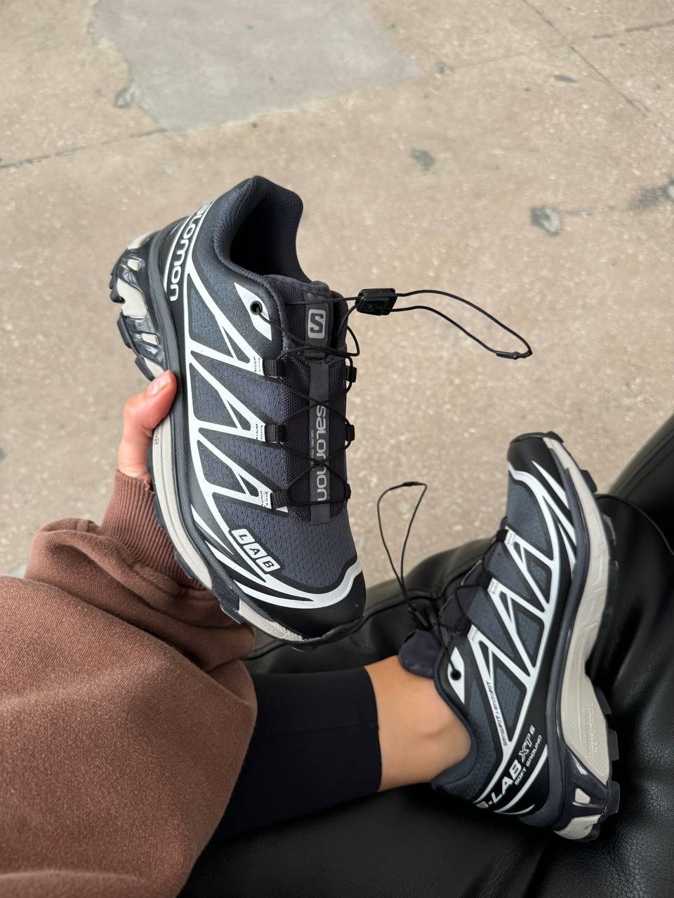 Чоловічі кросівки Salomon Advanced XT-6 Dover Street (сіро-білі) повсякденні SL008 Саломон vkross, фото 1