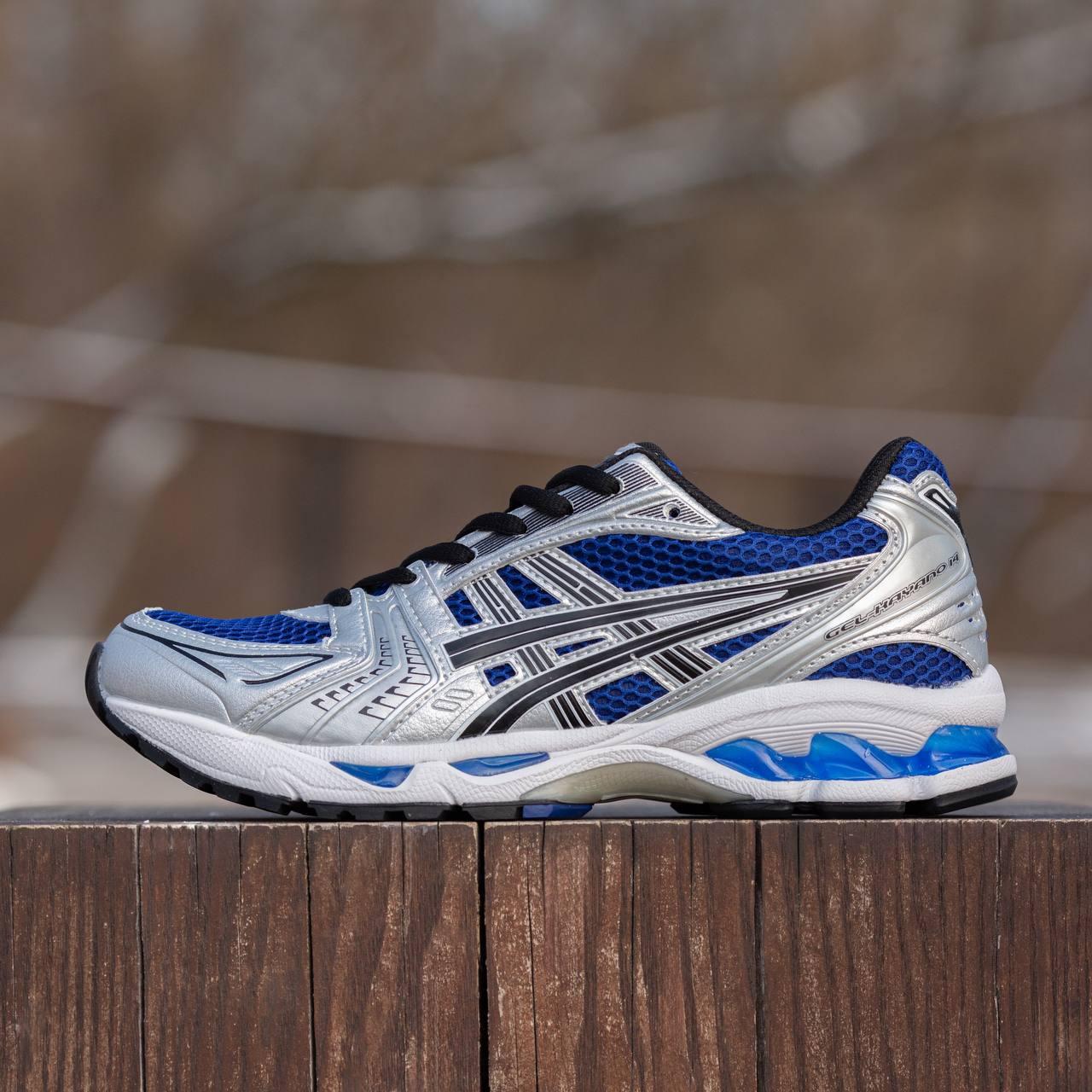 Жіночі демісезонні кросівки Asics Gel-Kayano 14 White Blue (білі із синім) низькі кросівки 2048 Асикс vkross