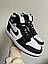Чоловічі кросівки Nike Air Jordan Retro 1 Black White (чорно-білі) високі спортивні 0659v Найк vkross, фото 3