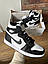 Чоловічі кросівки Nike Air Jordan Retro 1 Black White (чорно-білі) високі спортивні 0659v Найк vkross, фото 6