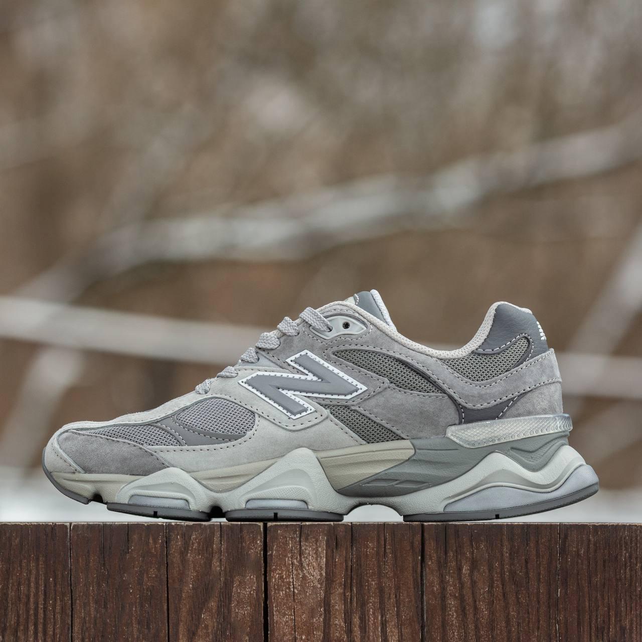 Чоловічі спортивні кросівки New Balance 9060 Grey (сірі) демісезонні кроси 2111 Нью Беленс vkross, фото 1