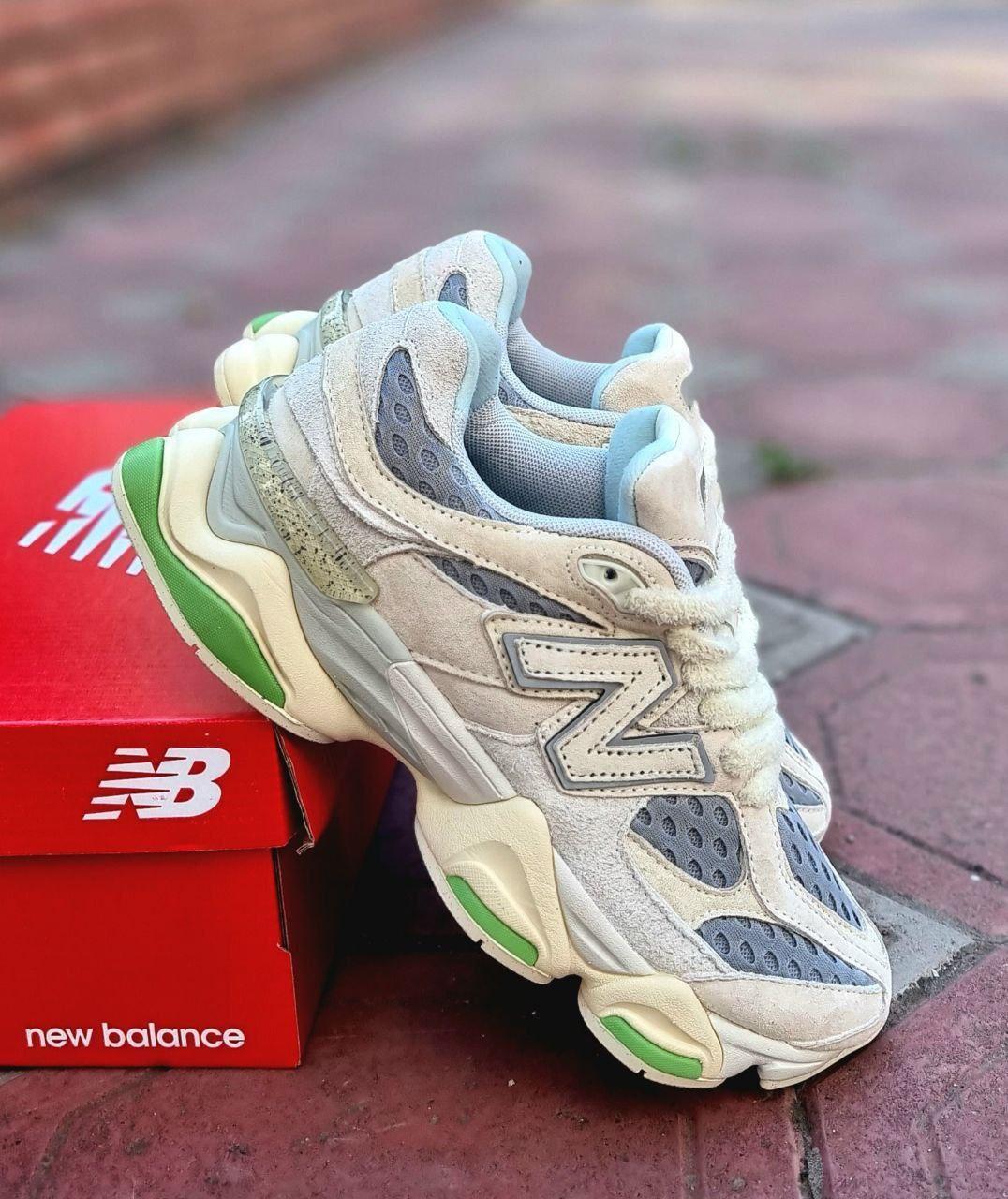Чоловічі спортивні кросівки New Balance 9060 Bricks&Wood (біло-сині) демісезонні кроси 01150 Нью Беленс vkross, фото 1