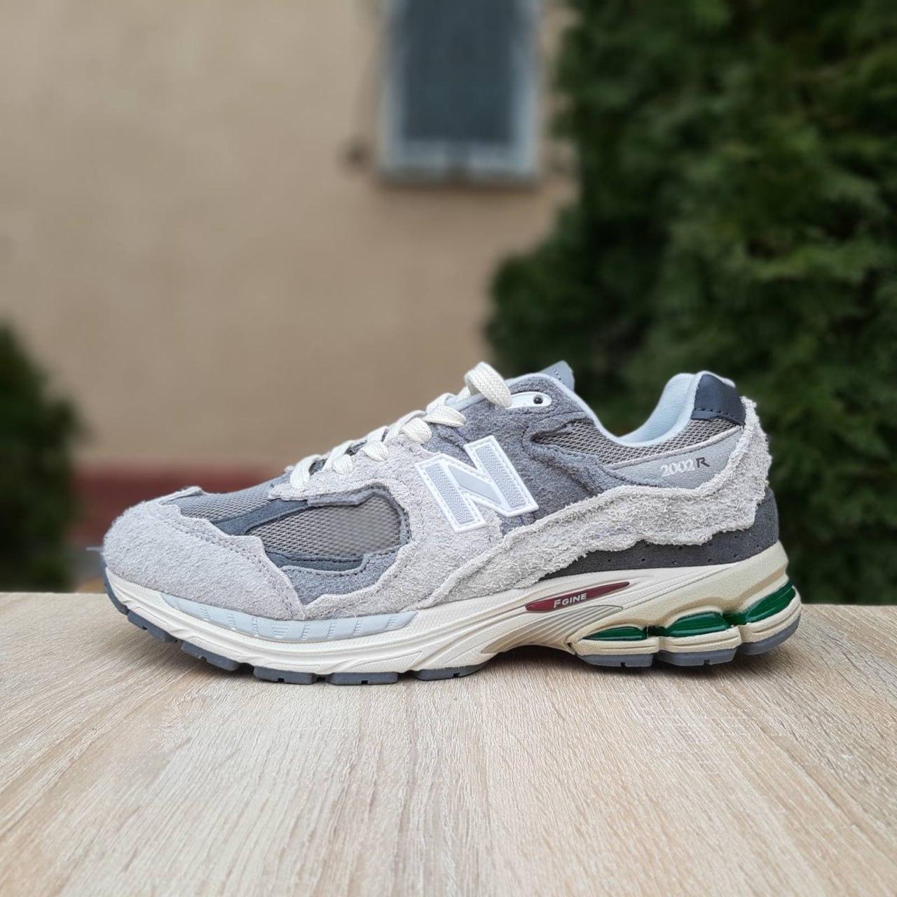 Чоловічі демісезонні кросівки New Balance 2002R Protection Pack (сіро-зелені) спортивні 11418 Нью Беленс vkross, фото 1