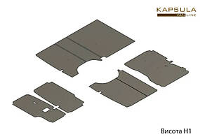 Обшивка стін Volkswagen Crafter короткий SWB W906 (2007-2023)L1 H1 H2 H3 ФК фанера