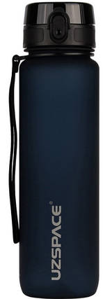 Пляшка для води UZSPACE Uzspace Tamish Frosted Waterbottle 3038 1 L чорно-синій, фото 1