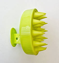 Щітка масажер силіконова 8*7 см САЛАТОВА