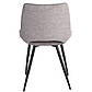 М'які стільці на кухню Nora бежеві з тканинною оббивкою на чорних металевих ніжках у стилі лофт, фото 4