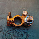 Клему акумуляторна + латунна товста під болт d=10