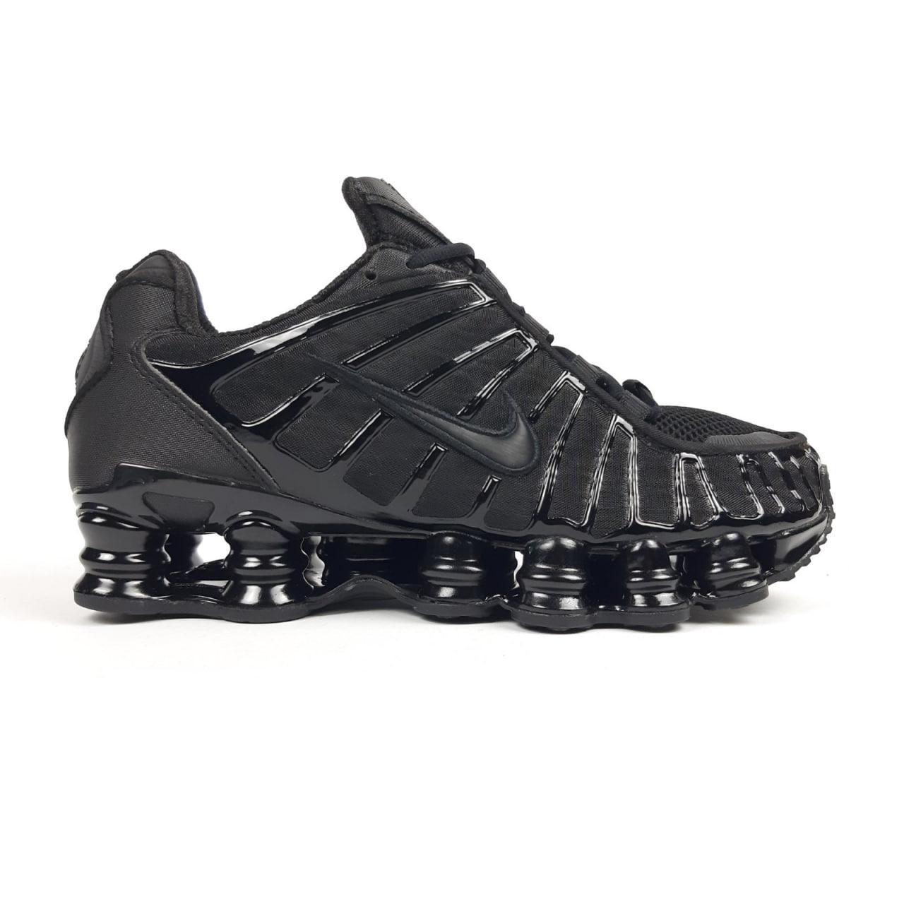 Чоловічі кросівки Nike Shox TL Triple Black (чорні) модні демісезонні кроси 11401 Найк vkross, фото 1
