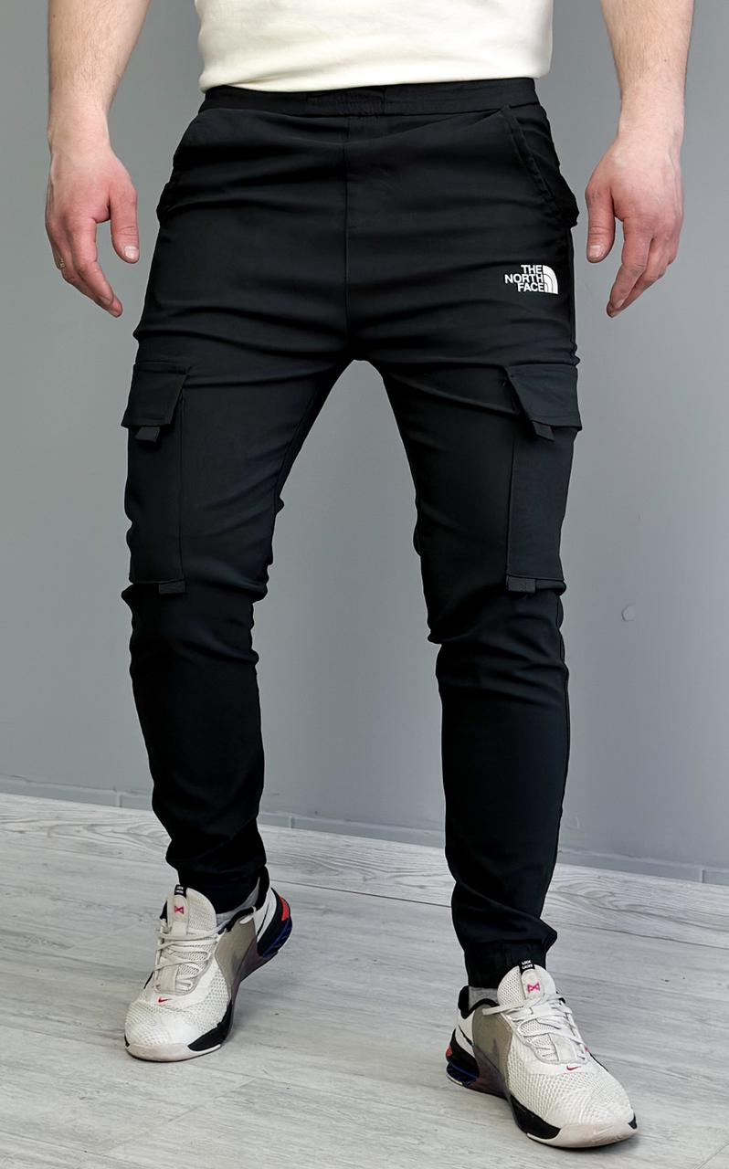 Чоловічі штани карго The North Face чорні спортивні джогери Зе Норт Фейс з бічними кишенями