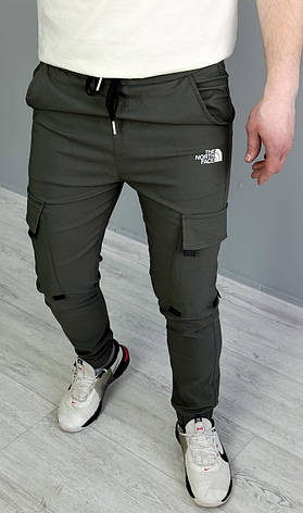 Чоловічі штани карго The North Face хакі спортивні джогери Зе Норт Фейс з бічними кишенями, фото 1