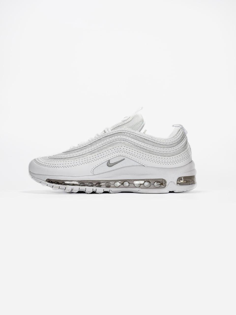 Жіночі кросівки Nike AIR MAX 97 White (білі) модні спортивні кроси NK826 Найк vkross