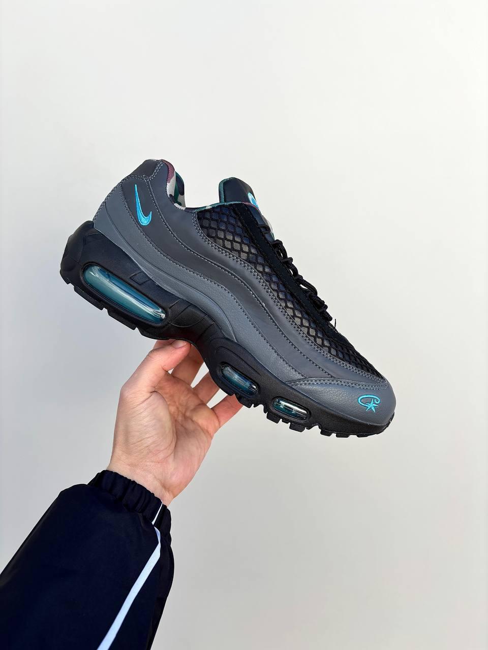 Чоловічі кросівки Nike AIR MAX 95 SP Corteiz "Aegean Storm" (чорні) спортивні кроси NK746 Найк vkross, фото 1