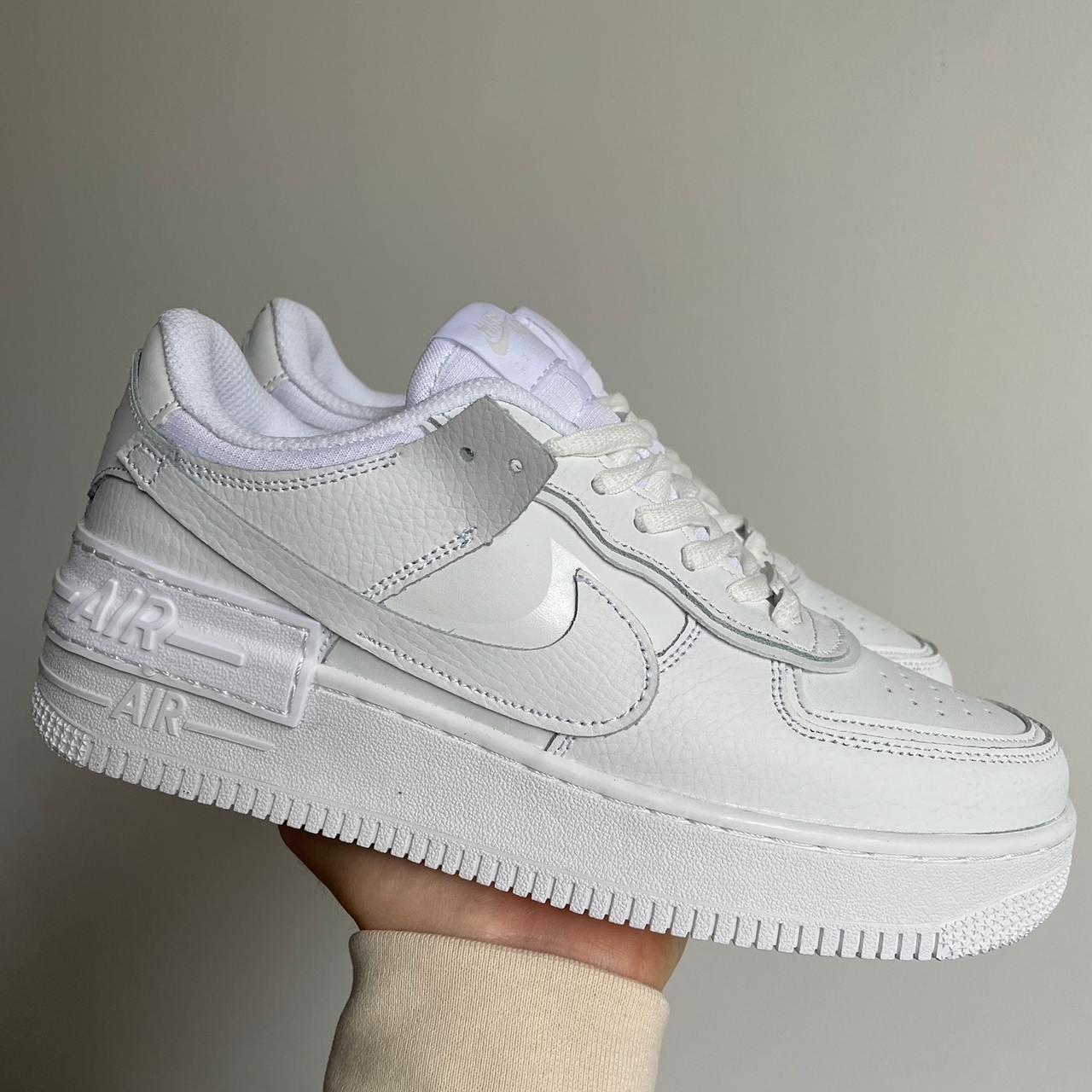 Жіночі кросівки Nike Air Force Shadow Full White (білі) спортивні кросівки 0597v Найк vkross