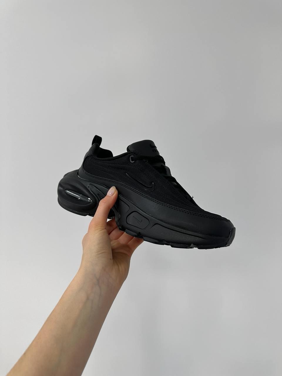 Жіночі демісезонні кросівки Nike Air Max Portal Total Black (чорні) модні спортивні кроси 01117 Найк vkross