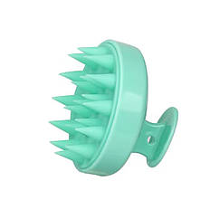 Щітка масажер силіконова 8*7 см ЗЕЛЕНА
