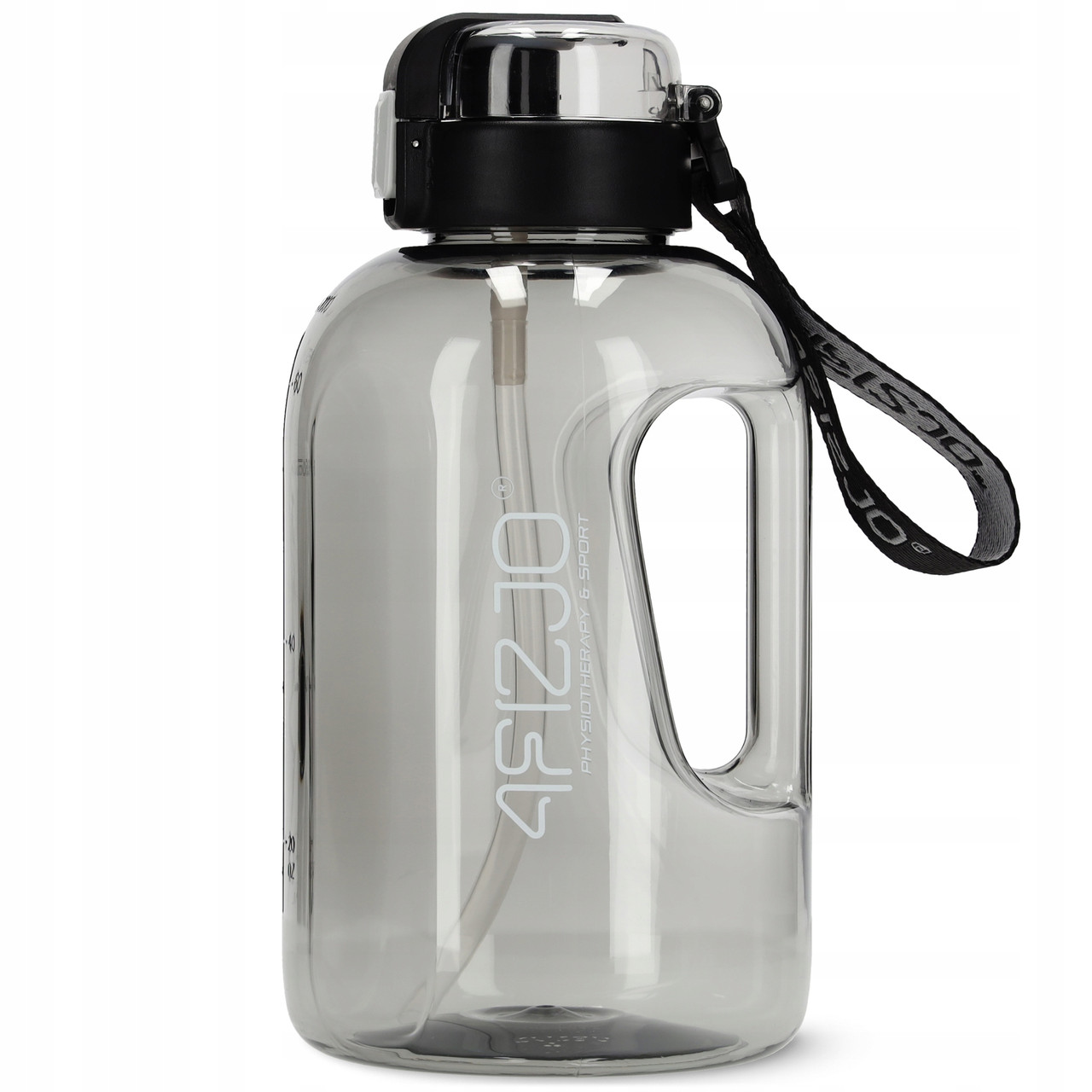 Пляшка для води спортивна 4FIZJO 2000 мл Grey (P-5905973403825)