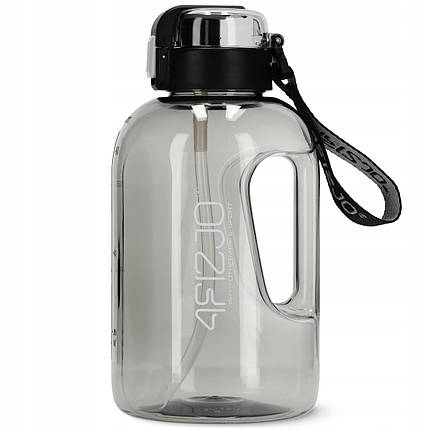 Пляшка для води спортивна 4FIZJO 2000 мл Grey (P-5905973403825), фото 1