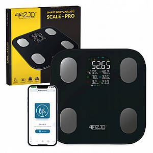 Ваги підлогові аналітичні 4FIZJO Pro до 180 кг Black (P-5905973404051)