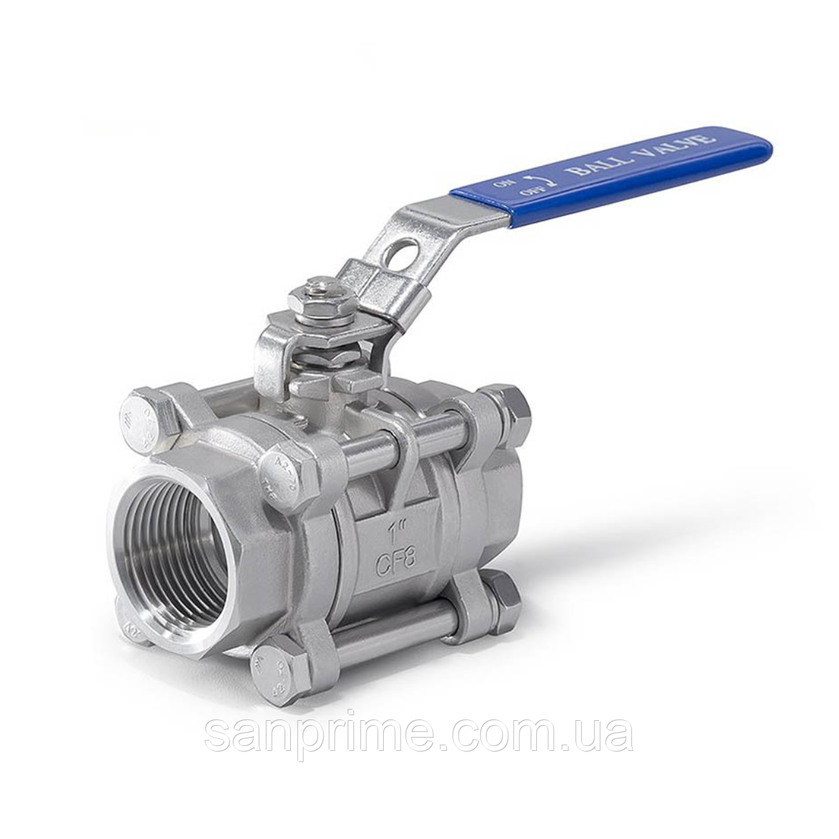 Кран кульовий розбірний мод. 2501, SS 304, Т - +180°C, PN-4,0 МПа, G-1/2 ", DN-15