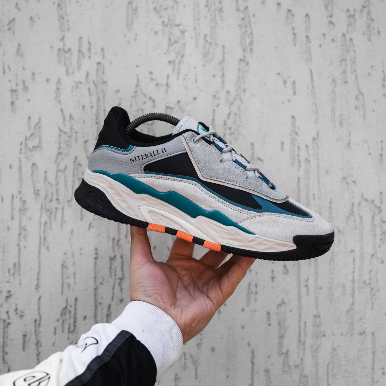 Чоловічі кросівки Adidas Niteball (сірі) спортивні повсякденні 2413 Адіас vkross, фото 1