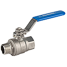 Кран кульовий GENEBRE 2013 з нерж сталі SS 316, НЗР, Т- -25°C +180°C, PN-6,4 МПа, G-1/2 ", DN-15