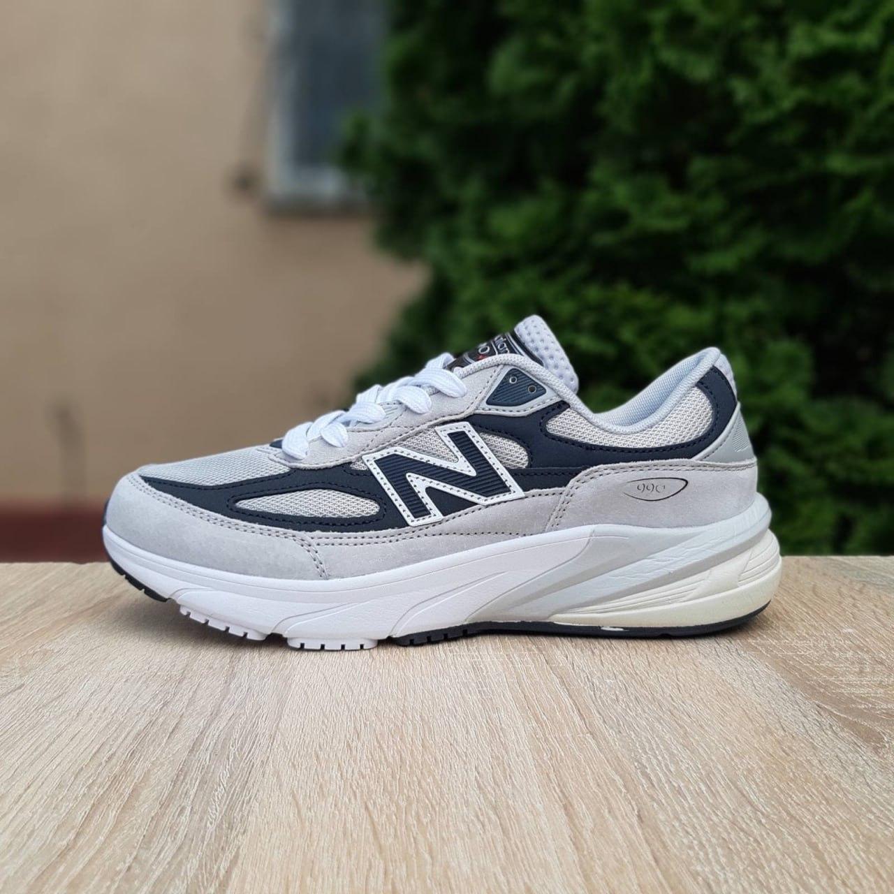 Чоловічі кросівки NEW BALANCE 990 v6 (сірі з чорним) демісезонні спортивні стильні кроси 11281 Нью Беленс vkross, фото 1