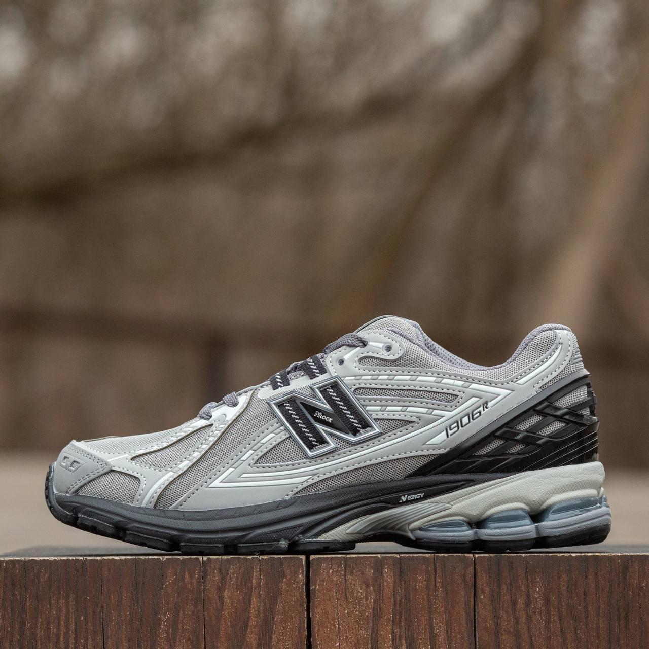 Чоловічі спортивні кросівки New Balance 1906R Grey Black (сірі) повсякденні кроси 2008 Нью Беленс vkross, фото 1
