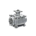 Кран кульовий мод. 2531 розбірний під привід ISO 5211 SS 316, Т - +180°C, PN-6,4 МПа, G-1/2 ", DN-15