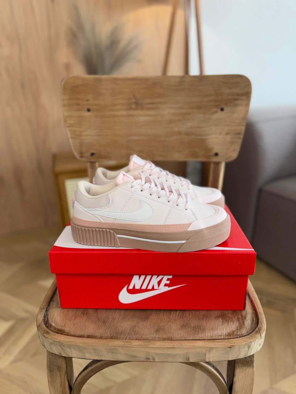 Жіночі кеди Nike Court Legacy Pink (рожеві) стильні повсякденні кроси art0867 Найк vkross
