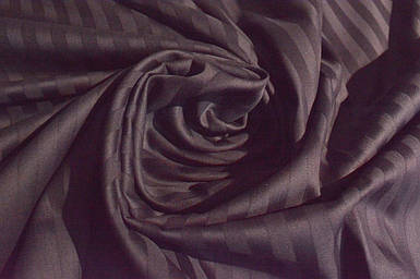 Сатин страйп Баклажан