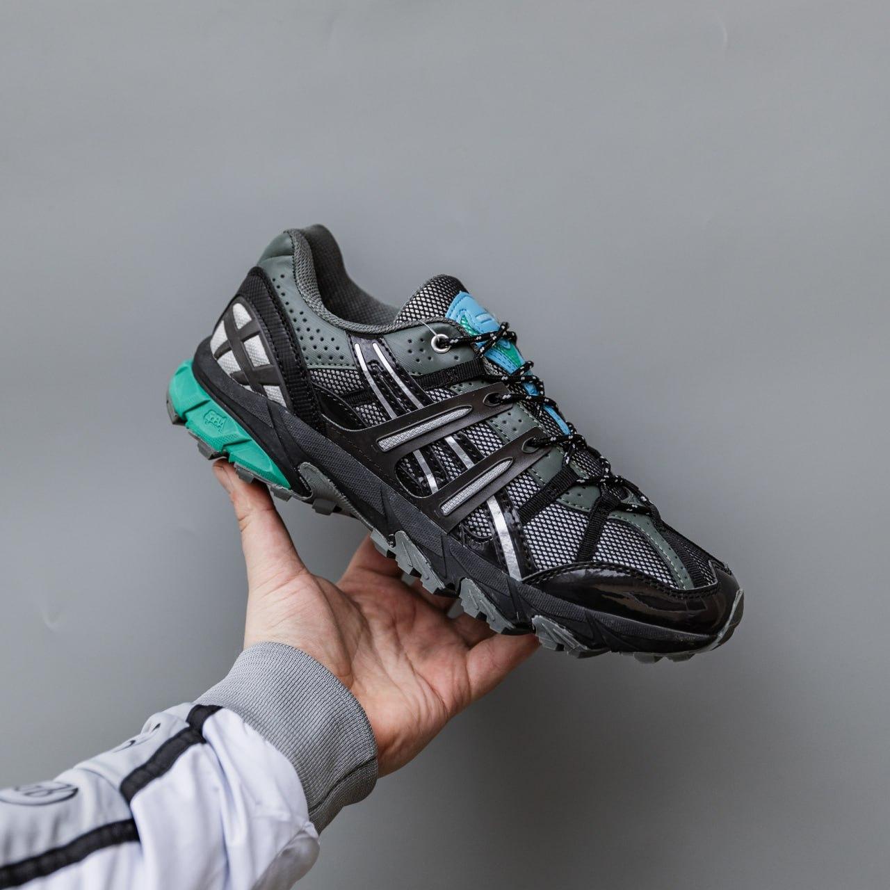 Чоловічі кросівки Asics Ael-Sonoma 15-50 (чорно-сірі) модні спортивні кросівки 2976 Асікс vkross, фото 1