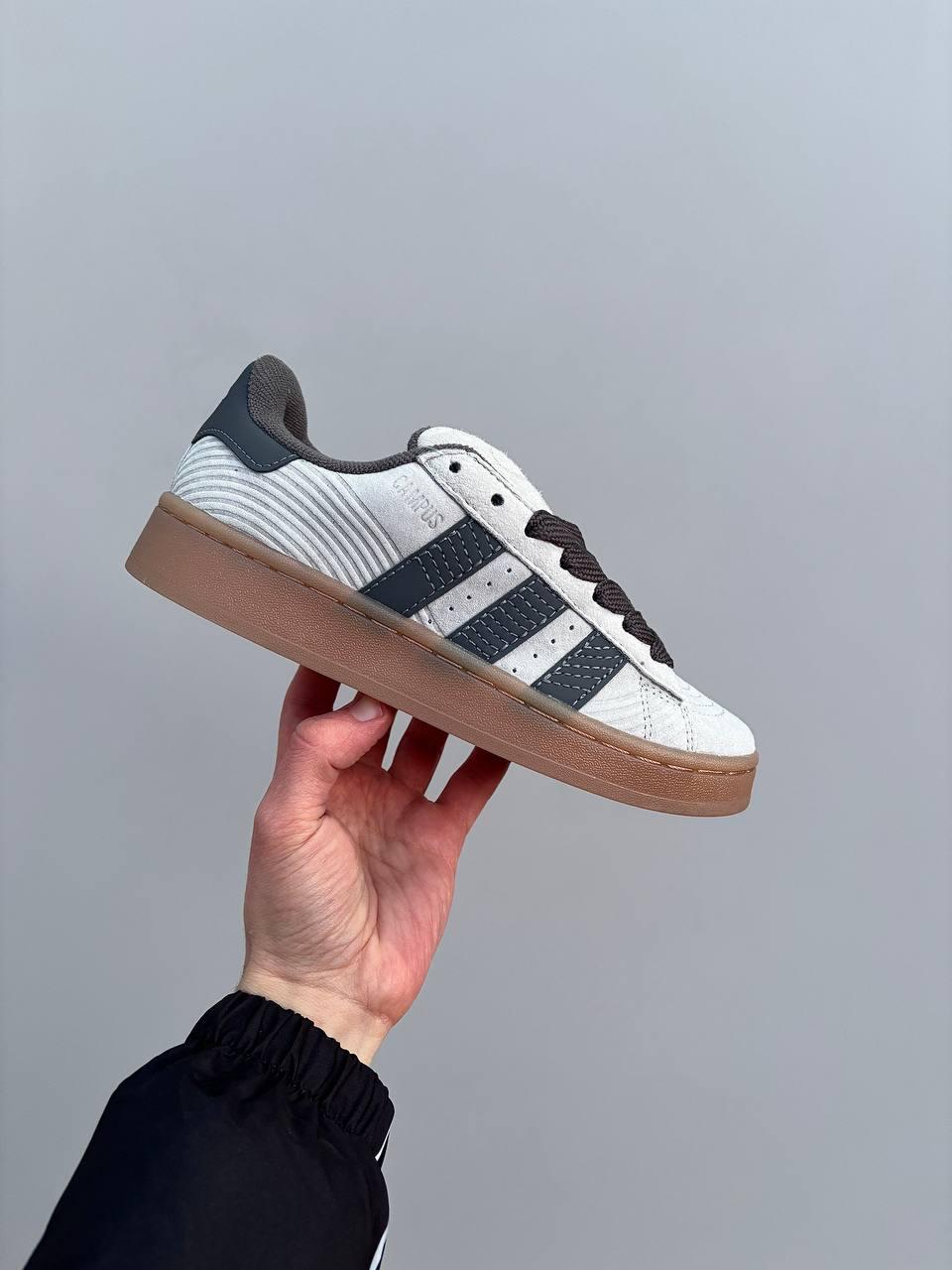 Чоловічі кросівки Adidas Campus 00s Japanese Garden (білі з чорним) повсякденні AD220 Адідас vkross, фото 1