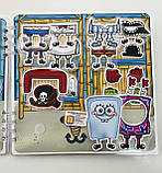 Розвиваюча книжка альбом липучки TOCA BOCA SpongeBob SquarePants Тока Бока Домівка Губки Боба, фото 5