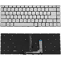 Клавіатура с підсвіткою для ноутбука MSI GS65 MS-16q2 Сріблястий