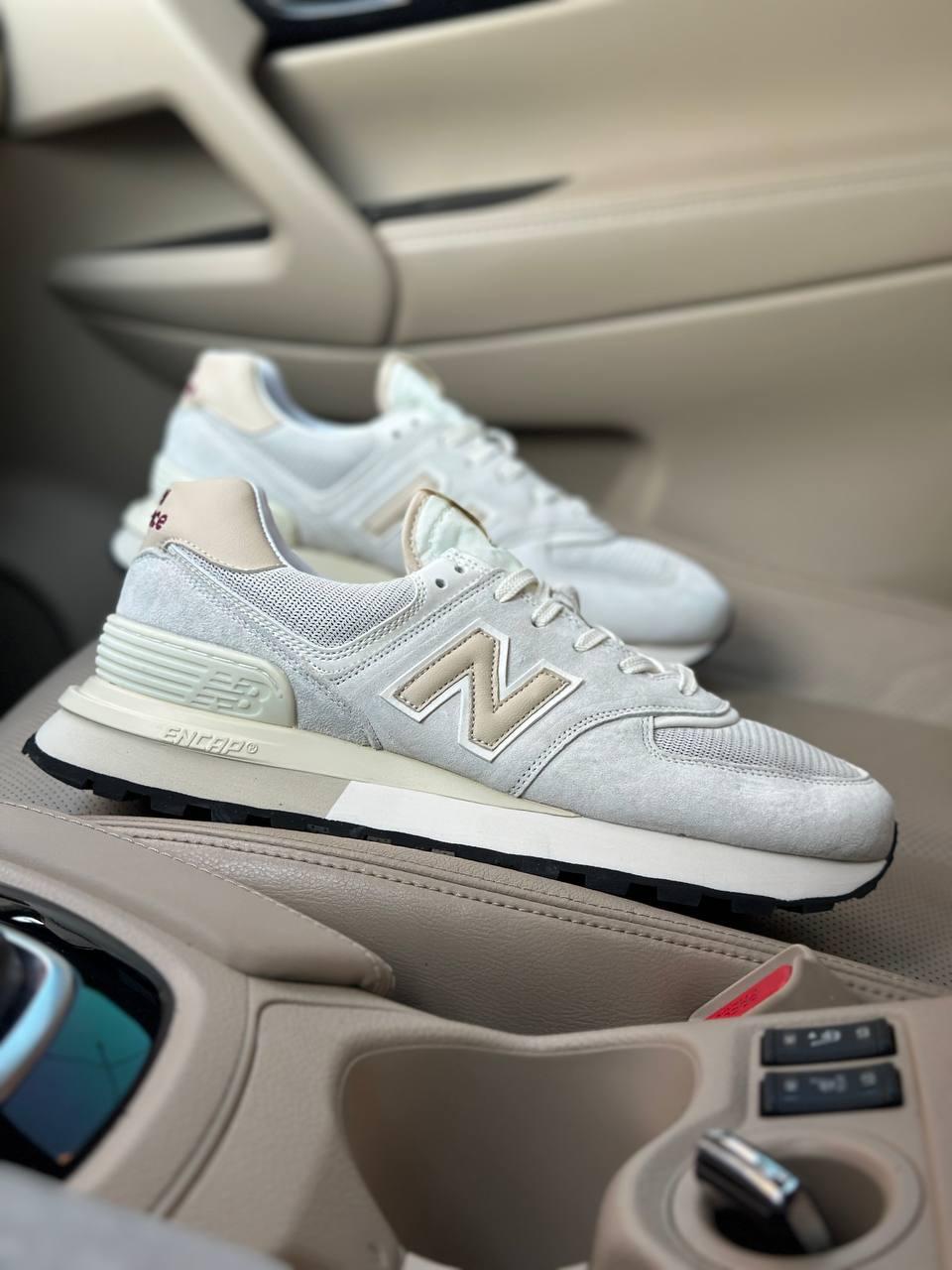 Чоловічі кросівки New Balance 574 Legacy Beige (бежеві) спортивні кроси 5249 Нью Беленс vkross, фото 1
