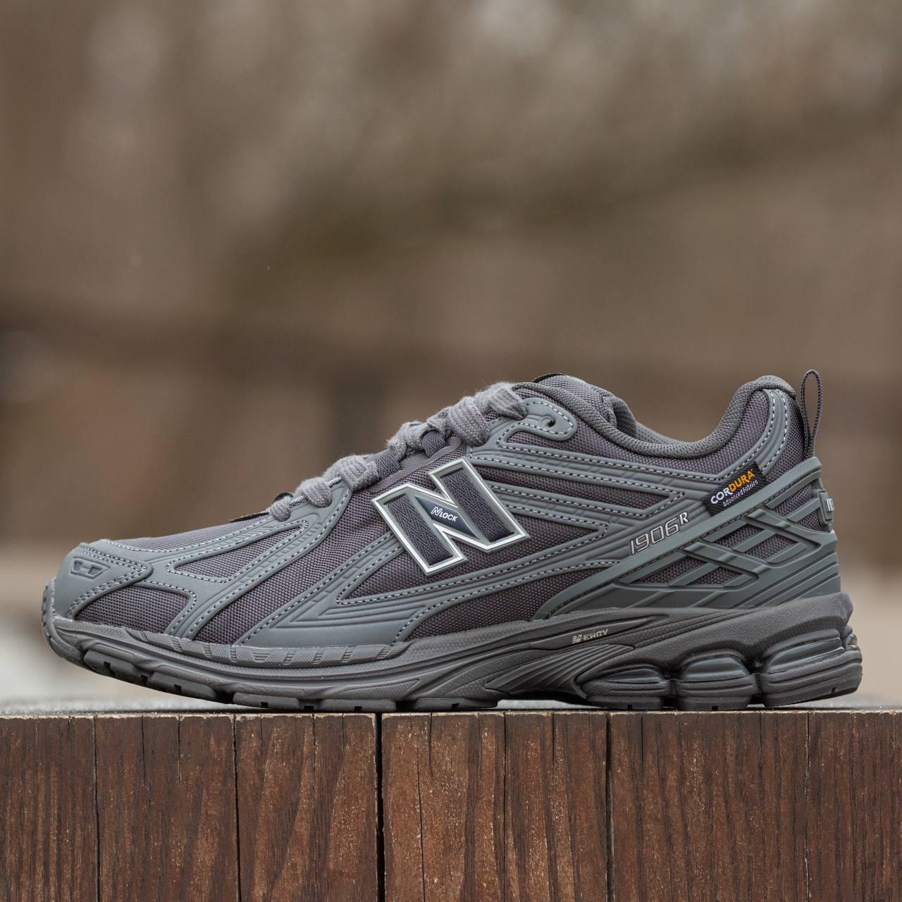 Чоловічі спортивні кросівки New Balance 1906R Gore-Tex x Cordura Magnet (чорно-сірі) демісезонні 2119 НБ vkross, фото 1