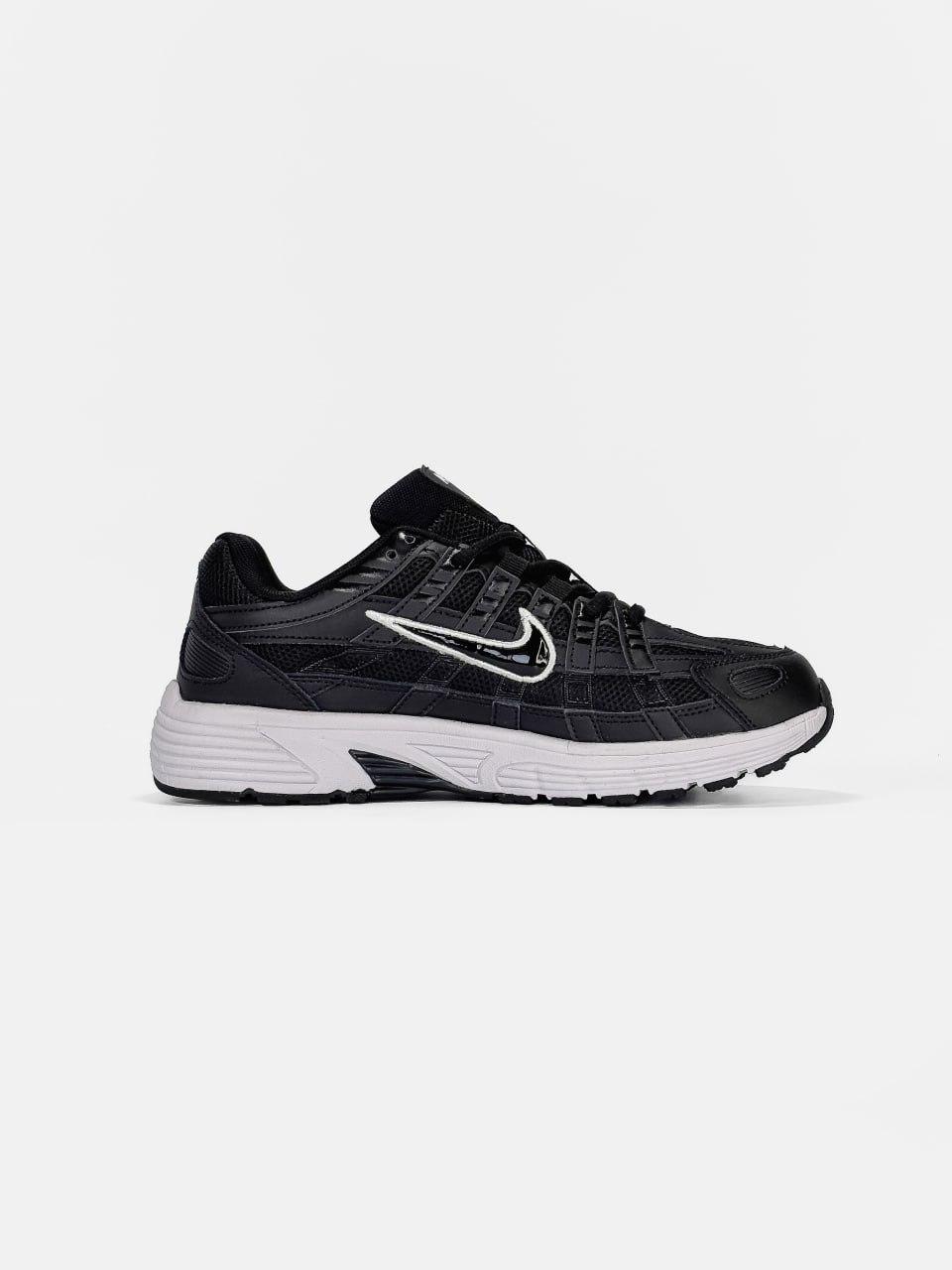 Чоловічі кросівки Nike P-6000 Black/White (чорні з білим) модні спортивні кроси NK832 Найк vkross, фото 1