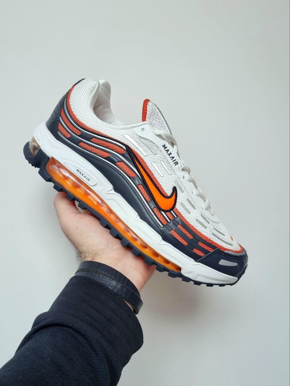 Чоловічі кросівки Nike AIR MAX TL 2.5 (біло-жовтогарячі) модні спортивні кроси 01429 Найк vkross, фото 1