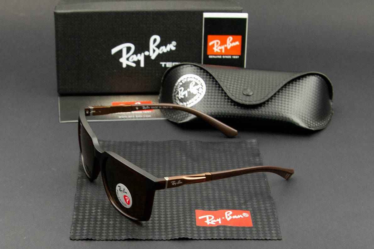 Сонцезахисні окуляри RAY BAN поляризаційні (арт. WG8388 коричневий, фото 1