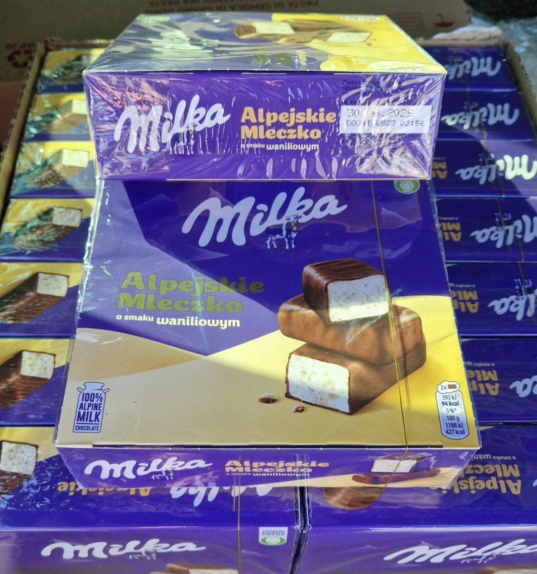 Пташине молоко Milka Alpejskie Mleczko o smaku waniliowym ваніль 330 г., фото 1